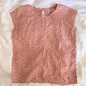 A&F polka dot blouse